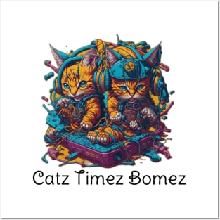 Kanzeroz Catz Times Bomez Posters and Art